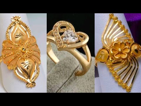 New design Ladies rings  in gold with weight and price