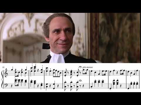 Amadeus -  Mozart trasforma la marcia di Salieri in Non più andrai farfallone amoroso