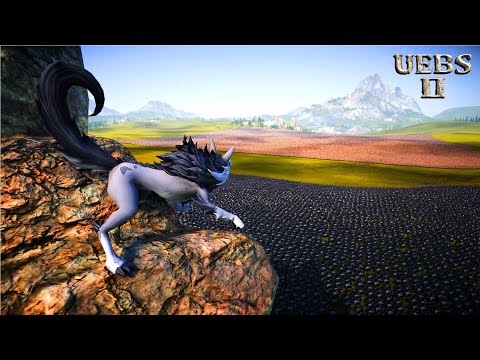 100,000 DARK WOLVES vs 2,000,000 ZOMBIES | Ultimate Epic Battle Simulator 2 | UEBS 2