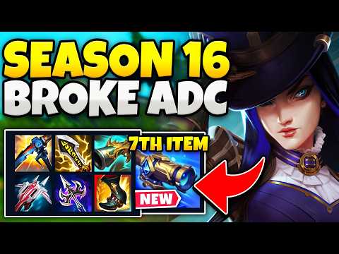 WTF?! RIOT GAVE ADC A 7TH ITEM SLOT AND NEW BROKEN ITEMS! (SEASON 16 CAITLYN)