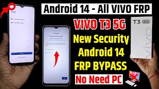 Vivo T3 Frp Bypass | Setup offline not showing Vivo T3 5g | All Vivo Android 14 Frp unlock 2024