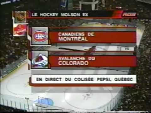 Canadiens-Avalanche à Québec 2002 Introduction