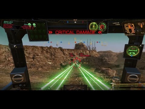 MWO Quickplay Warhammer 6R - No ammunition explosions two gauss rifles 6 mediums lasers