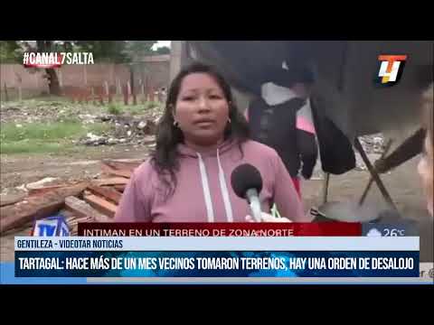 SALTA - Tartagal: Hace más de un mes vecinos tomaron terrenos, hay una orden de desalojo