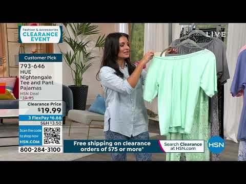 HUE Nightengale Tee and Pant Pajamas