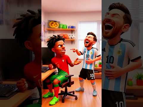 C'est Messi qui leur a fait ça ! 😮😂 Ronaldo 🐐 vs Messi 🤕