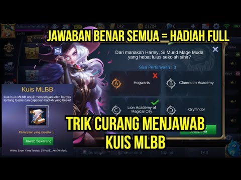 TRIK AGAR JAWABAN KUIS MLBB SELALU BENAR - Mobile Legends Indonesia