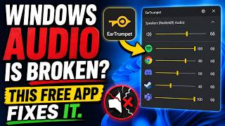 Windows Audio is Broken? This Free App Fixes It.