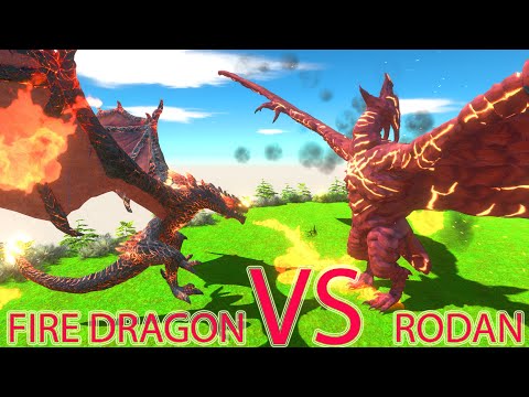 FIRE DRAGON KING VS KING RODAN - Animal Revolt Battle Simulator