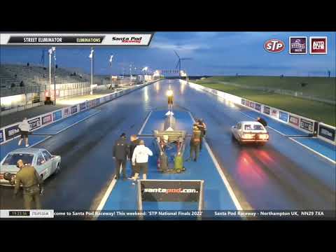 Street Eliminator National finals semi final Ford Capri runs another PB @SantaPodTV