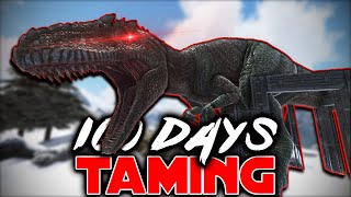 I Survived 100 Days of Hardcore ARK The Island and Tamed Everything
