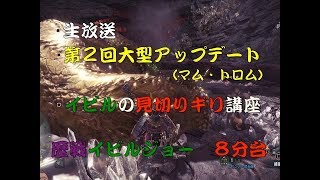 MHW　歴戦イビル（龍結晶の地）　８分台　今後のこと喋ります！