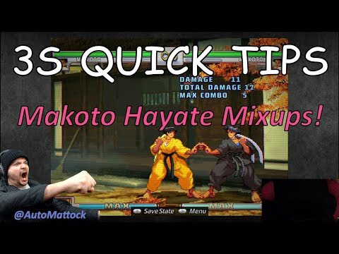 [3S] Quick Tips!  Makoto's Hayate Mixups!