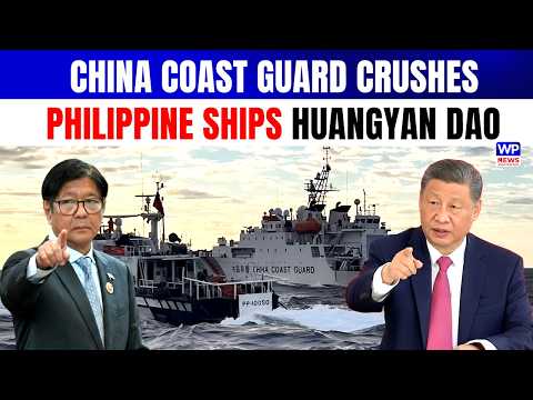 China Coast Guard Crushes Philippine Vessels Trespassing Huangyan Dao Waters