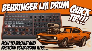 Step by Step Tutorial : Behringer LM Drum Backup and Restore Drum Kits