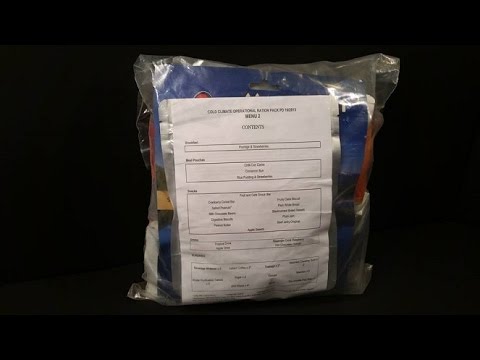 2013 British 24hr Cold Climate Operational Ration Pack MRE Review Special Forces Meal Testing