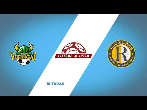Futsal A lyga. 18 turas: Jonavos Vikingai - FSK Radviliškis (2026-02-14)