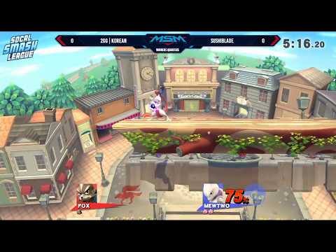MSM 166 - 2GG | K0rean (Fox) vs SushiBlade (Mewtwo) Winners Quarters - Smash 4