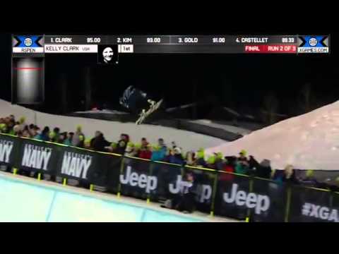 Kelly Clark Wins Gold Women's Snowboard SuperPipe final at X Games Aspen 2014