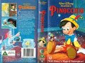 Original VHS Opening And Closing To Pinocchio UK VHS Tape 1995