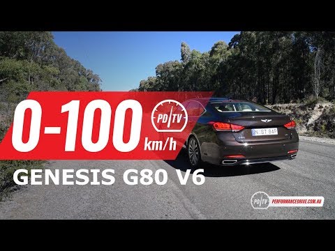 2019 Genesis G80 Ultimate 0-100km/h & engine sound