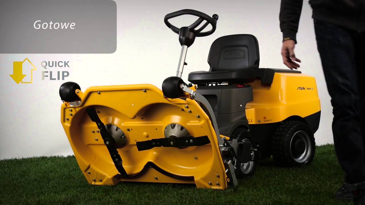 Doskonałe koszenie, banalne czyszczenie - Traktor ogrodowy STIGA Park Quickflip - STIGA POLSKA