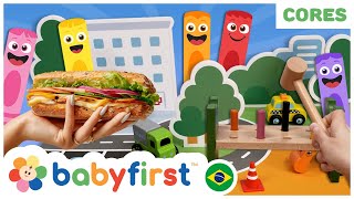 Aprendendo as Cores com Brincadeiras! | Vídeo educativo para crianças | Turma das Cores | BabyFirst