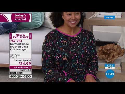 HSN | Comfort Code by Cuddl Duds 01.06.2022 - 06 AM