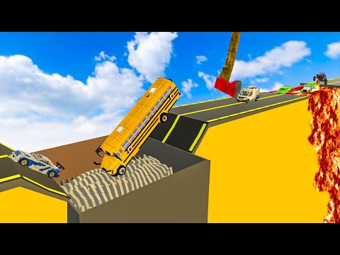 Testing Cars vs Lava Pool vs Axe Spinners vs Shredder | Teardown