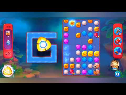 фишдом 2023  #  11031 уровень - прохождение без бустеров # Fishdom,   11031  level - no Boosters.