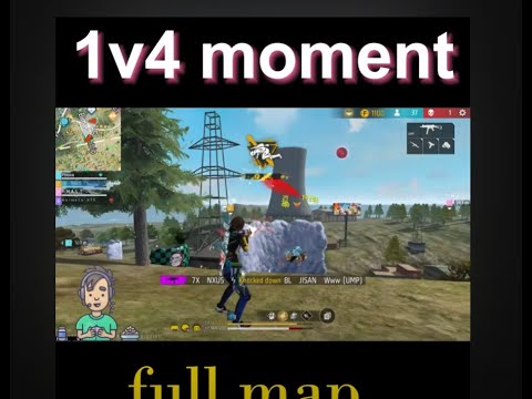 1v4 clutch full map / NXUS Gaming / @ItzKabbo  #freefire #garenafreefire