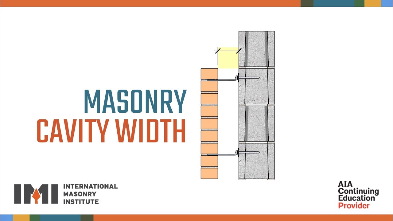A.14 Masonry cavity width