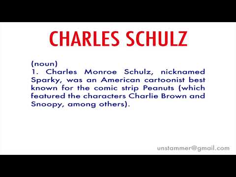 How to Pronounce Charles Schulz