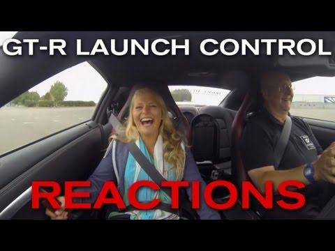 Nissan GT-R Launch Control Reactions - at GT Academy 2013 #RaceCamp GTR