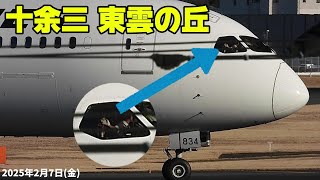 【お手振りも！】東雲の丘から見るRWY34Rの着陸機