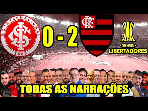 Todas as narrações - Internacional 0 x 2 Flamengo | Libertadores 2025