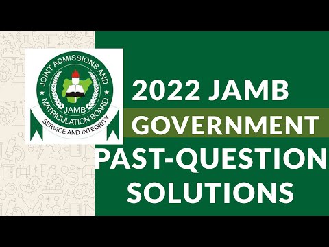 2022 GOVERNMENT JAMB PAST QUESTIONS AND SOLUTIONS | GOVERNMENT CLASS REVISION | JAMB CBT ANSWERS