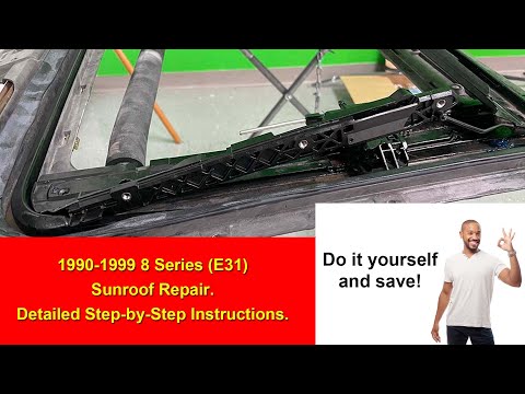 BMW E31 1990-1999 8 Series - Sunroof Repair. Trolley and Gate replacement.