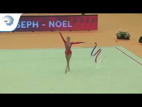 Celia JOSEPH-NOEL (FRA) - 2018 Rhythmic Europeans, junior ribbon final