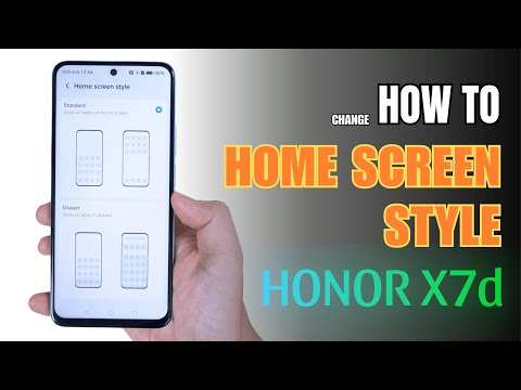 How to change Home Screen style on Honor X7d