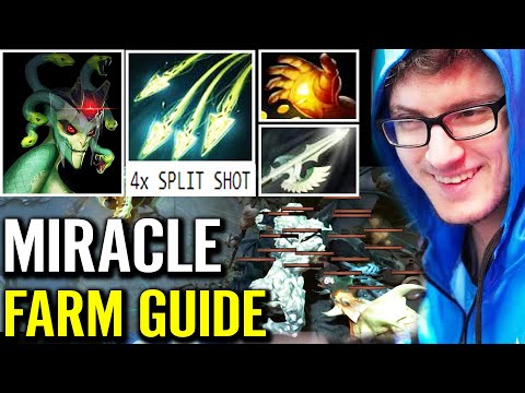 Miracle [Medusa] WTF Haven's Halberd Build 4x Split Shot Fast Farm Machine Guide Dota 2 Pro Gameplay