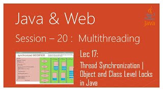 Download the video "Multithreading in Java | #17 | Thread Synchronization #2 | Synchronized Block in java"