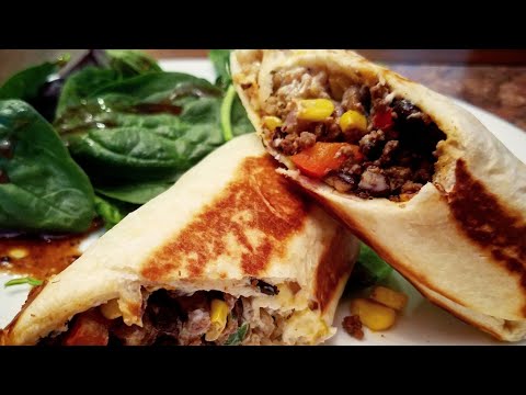 Crispy Southwest Style Burritos - perfect for meal prep!