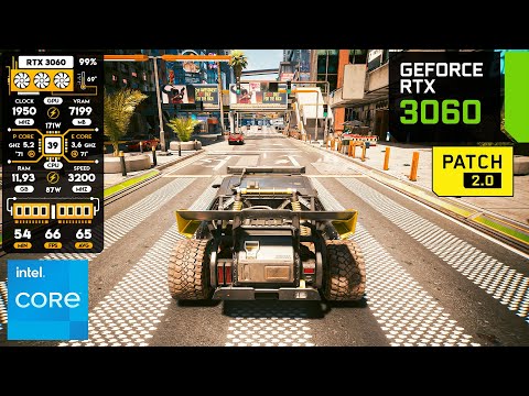 Cyberpunk 2077 on RTX 3060 (Update 2.0) DLSS 3.5 Ray Reconstruction