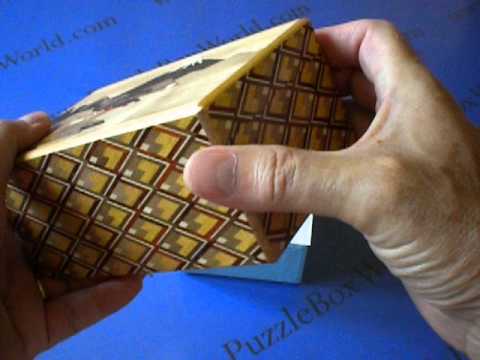 The 5 Sun 10 Step MK Zougan Sansui Japanese Puzzle Box