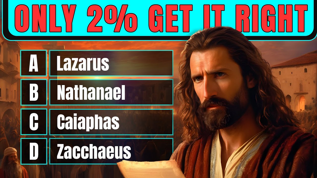 23 BIBLE QUESTIONS TO TEST YOUR BIBLE KNOWLEDGE - Easy Moderate Hard | The Bible Quiz