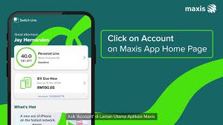Signing up for Direct Debit via Maxis Postpaid App - Eng