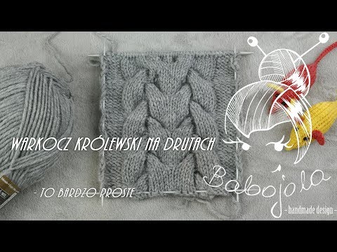 Warkocz królewski - Na drutach - Jak go zrobić.