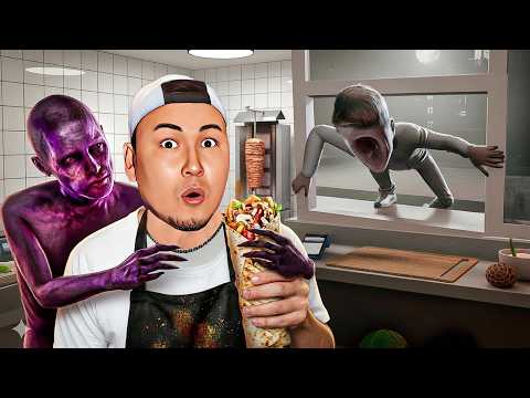 😱Түнгі 3:00 де Монстрларға шаурма сатып 5 күн жұмыс істедім! Scary Shawarma Kiosk: the ANOMALY