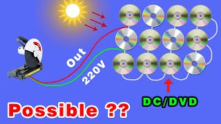 I turn CD/DVD into a Solar Panel new Technology So